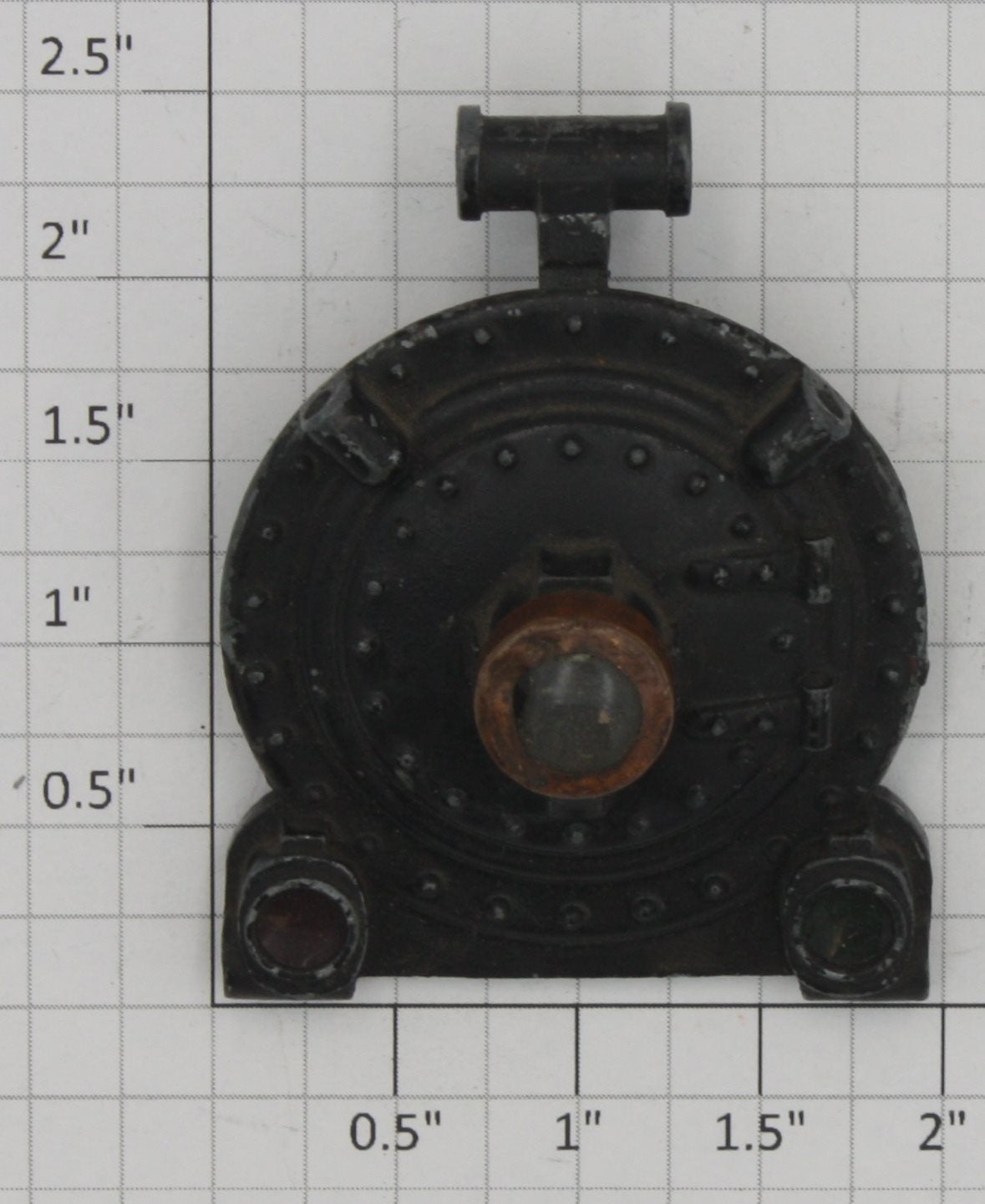 Lionel 261-2X Black Boiler Front with Flag Holders and Latch