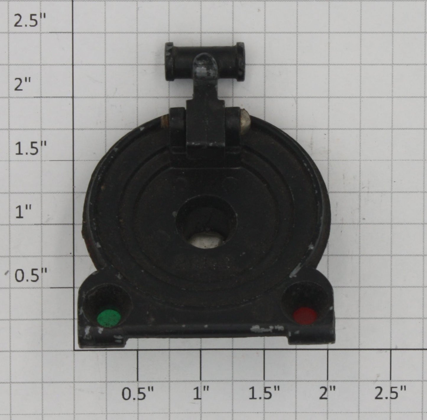 Lionel 261-2X Black Boiler Front with Flag Holders and Latch