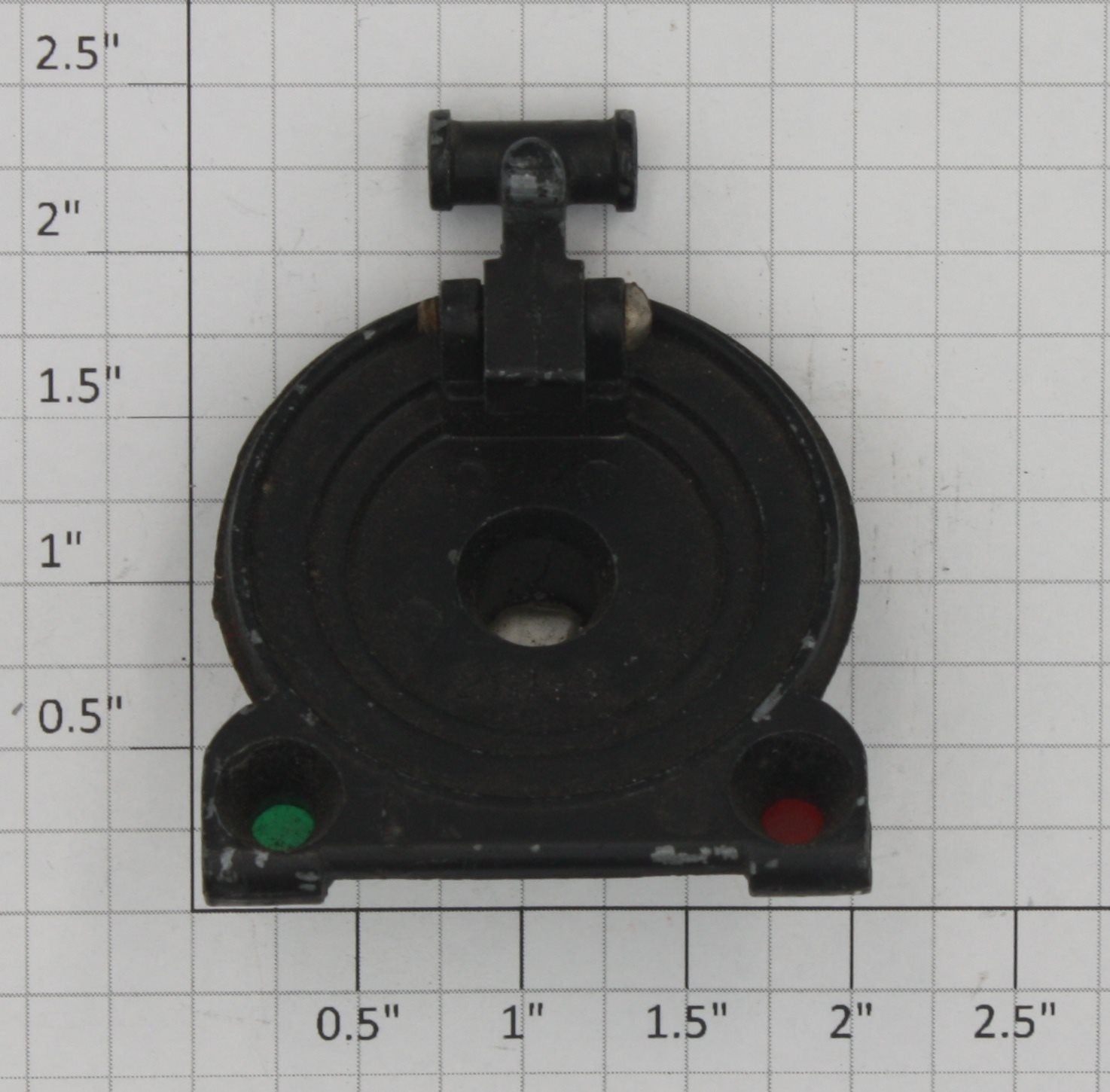 Lionel 261-2X Black Boiler Front with Flag Holders and Latch