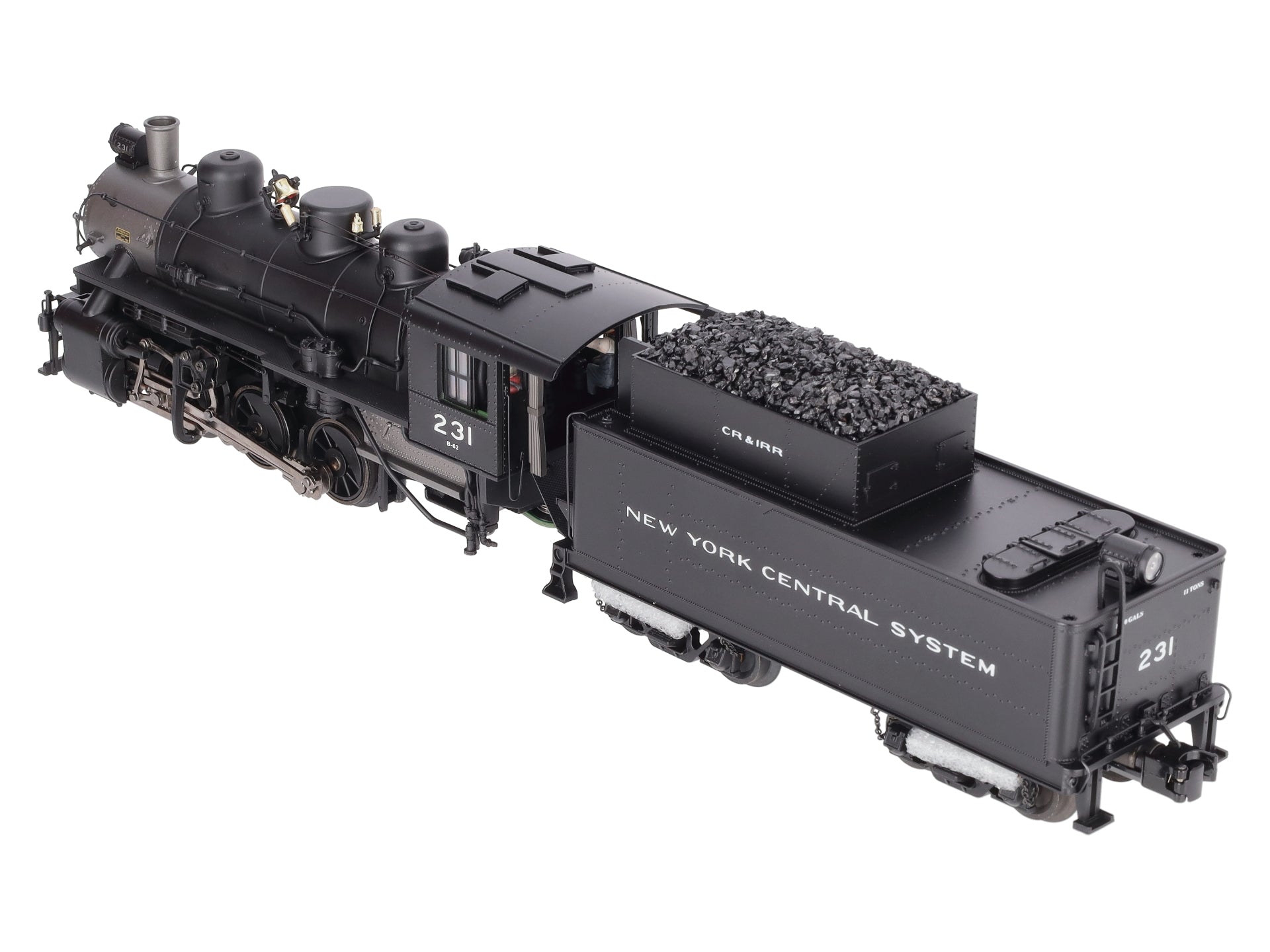 MTH 20-3281-1 NYC 0-6-0 USRA Steam Locomotive HiRail w/PS2 #231 NIB