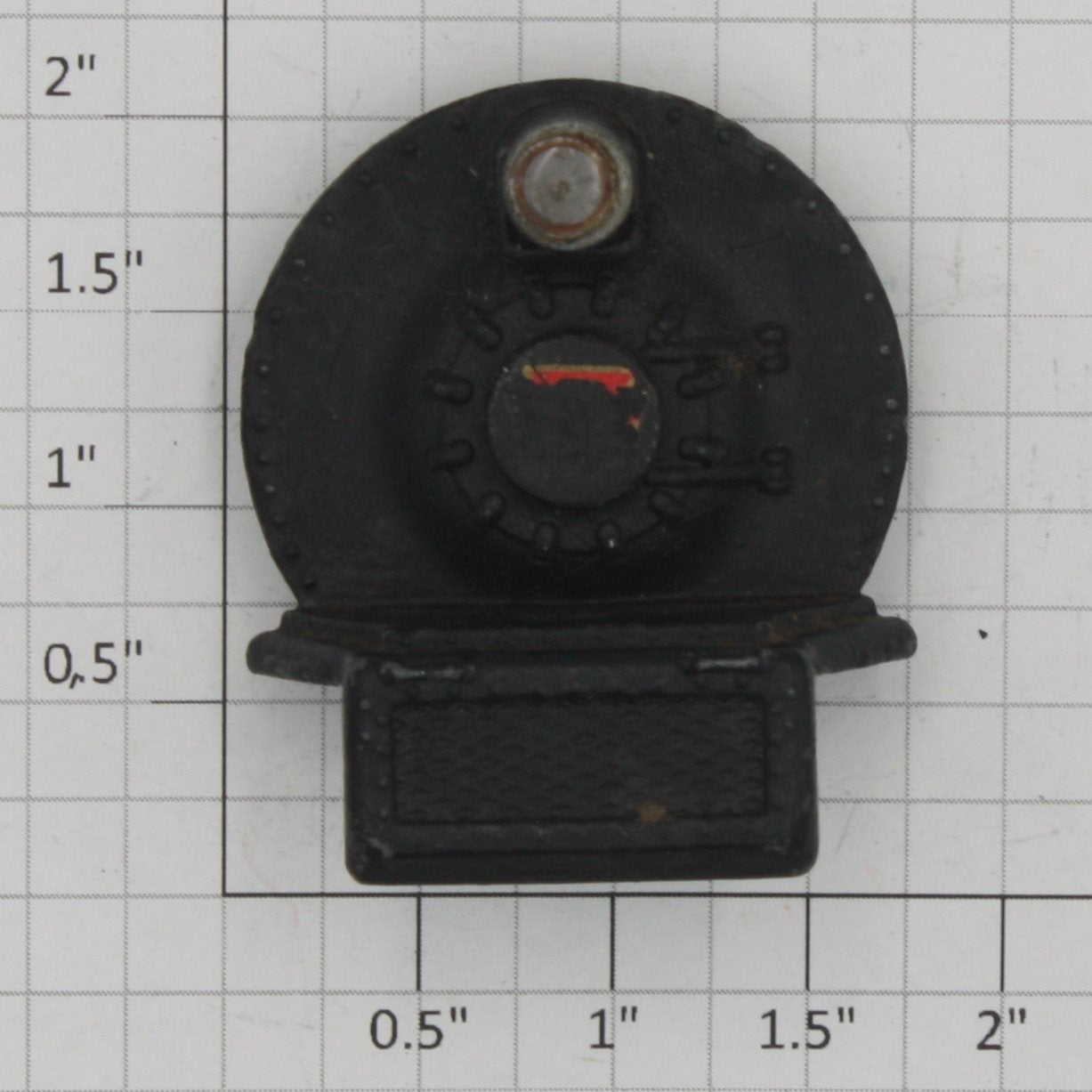 Lionel 671-196 1946 Early Smoke Bulb Version Boiler Front with Lens and Clip