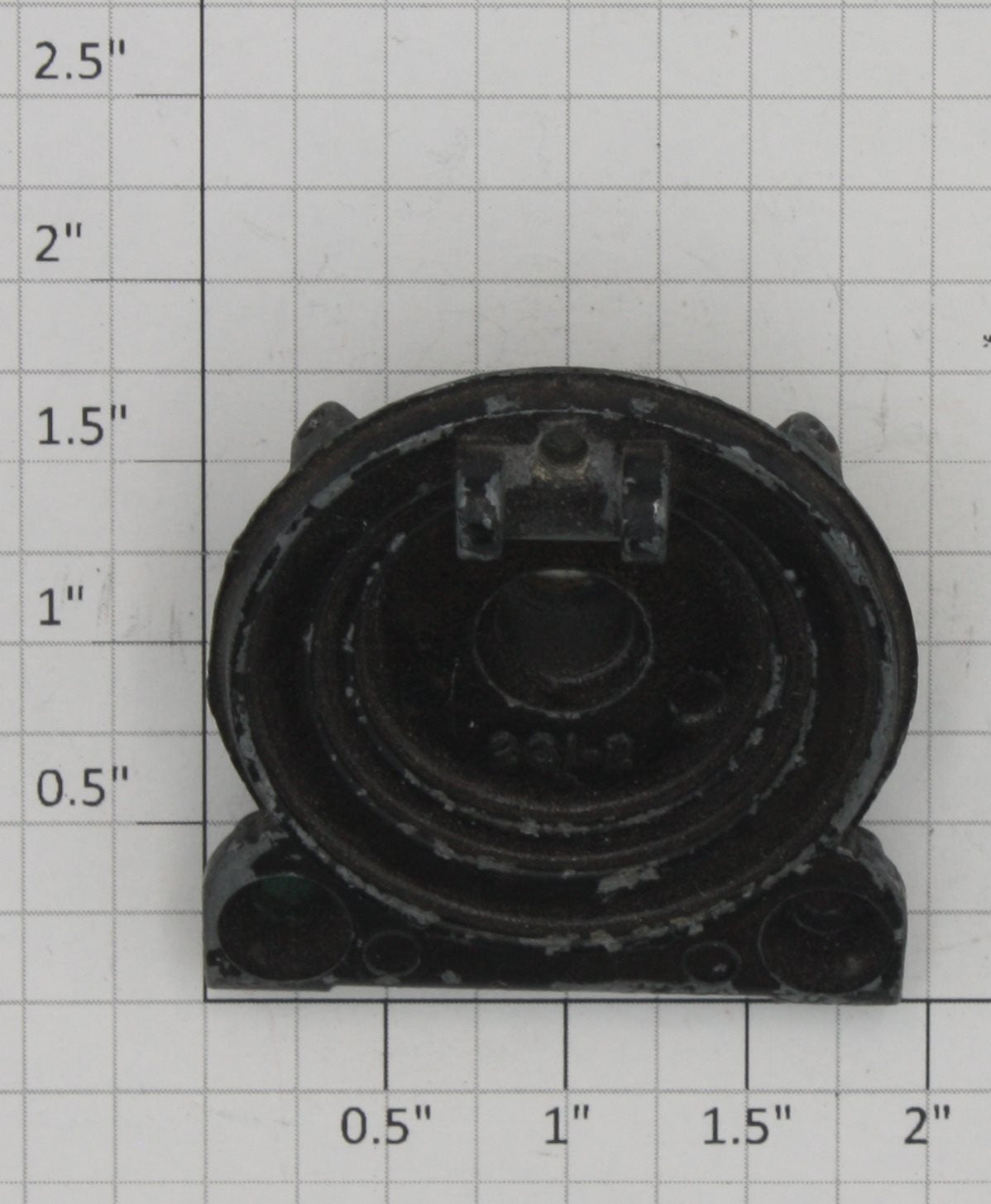 Lionel 261-2 Black Boiler Front with Flag Holders, Headlight and Marker Lens