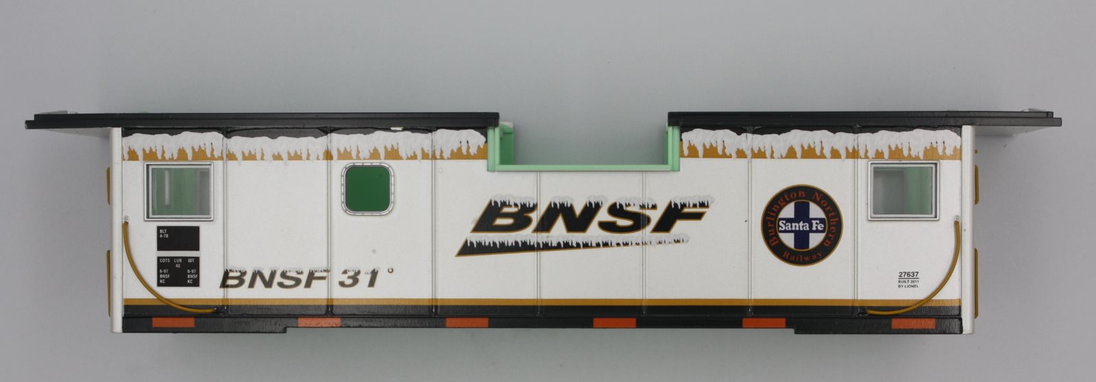 Lionel 27637-007 E-V BNSF Caboose Car Body #31
