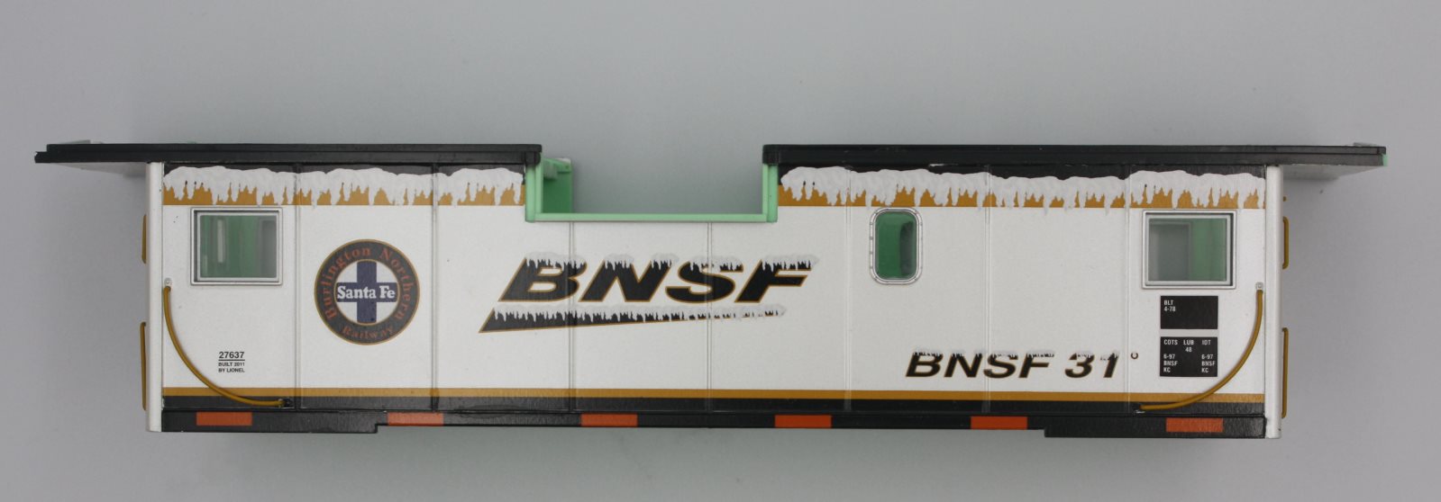 Lionel 27637-007 E-V BNSF Caboose Car Body #31