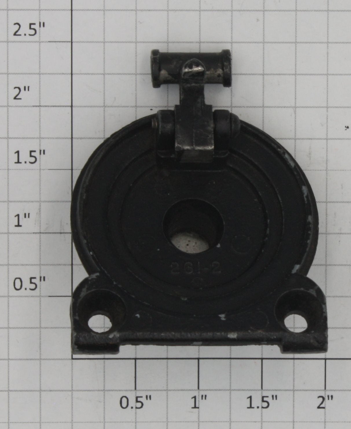Lionel 261-2 Black Boiler Front with Flag Holders, Headlight and Latch