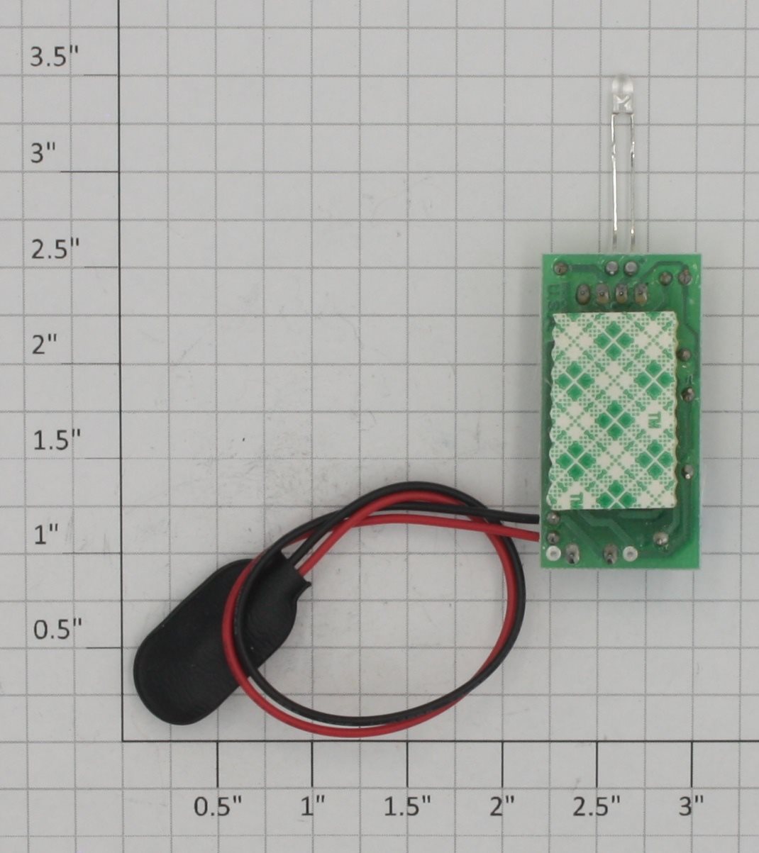 Dallee 545 Strobe T1 3mm Incandescent White Super Bright LED Printed Circuit PCB