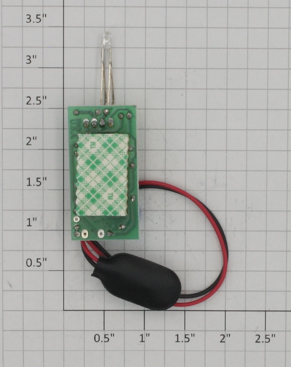 Dallee 547 Dual Mars Light 2 T-1(3mm) Incandescent White LED Printed Circuit PCB