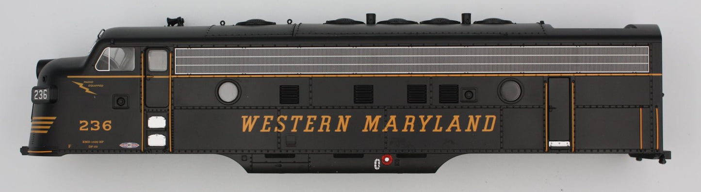 Lionel 34690-002 Scale F-7A Western Maryland Shell #236