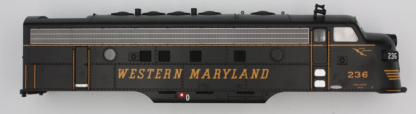 Lionel 34690-002 Scale F-7A Western Maryland Shell #236