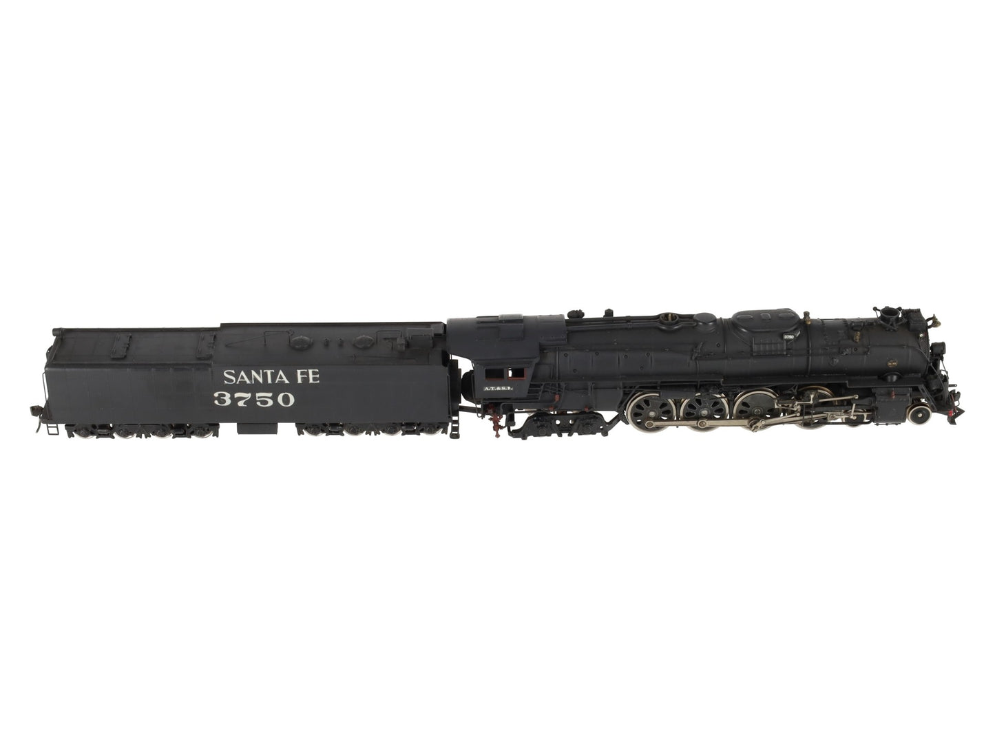 United Models HO Scale BRASS Santa Fe 4-8-4 Steam Locomotive & Tender -Painted EX/Box