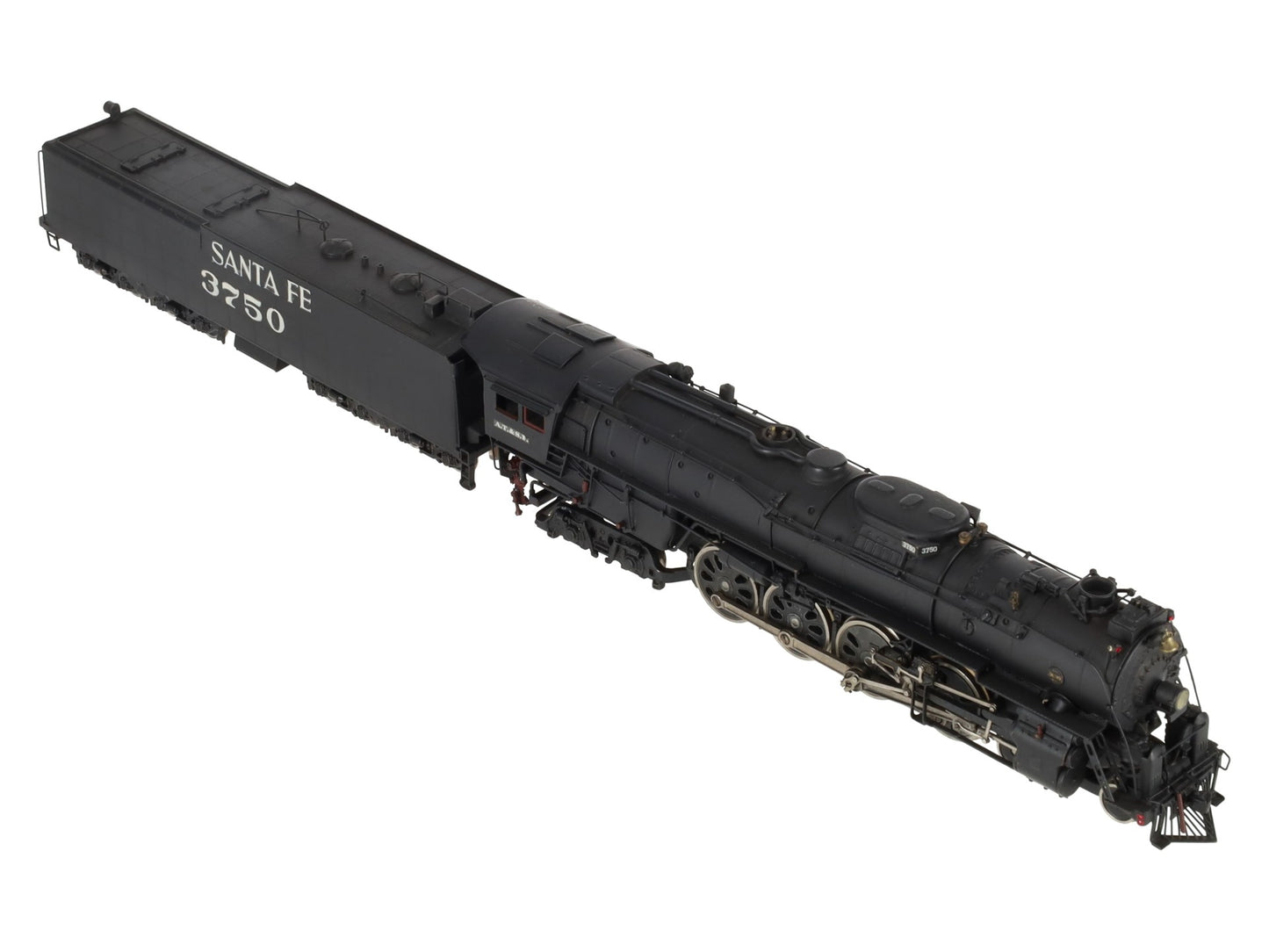 United Models HO Scale BRASS Santa Fe 4-8-4 Steam Locomotive & Tender -Painted EX/Box