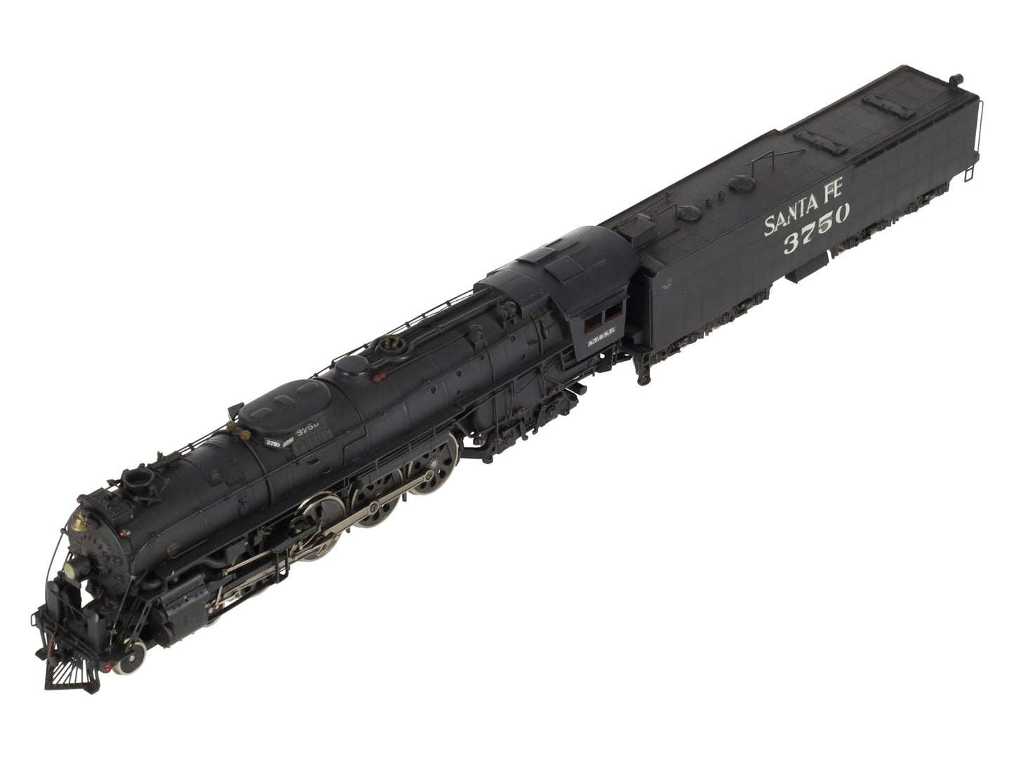 United Models HO Scale BRASS Santa Fe 4-8-4 Steam Locomotive & Tender -Painted EX/Box