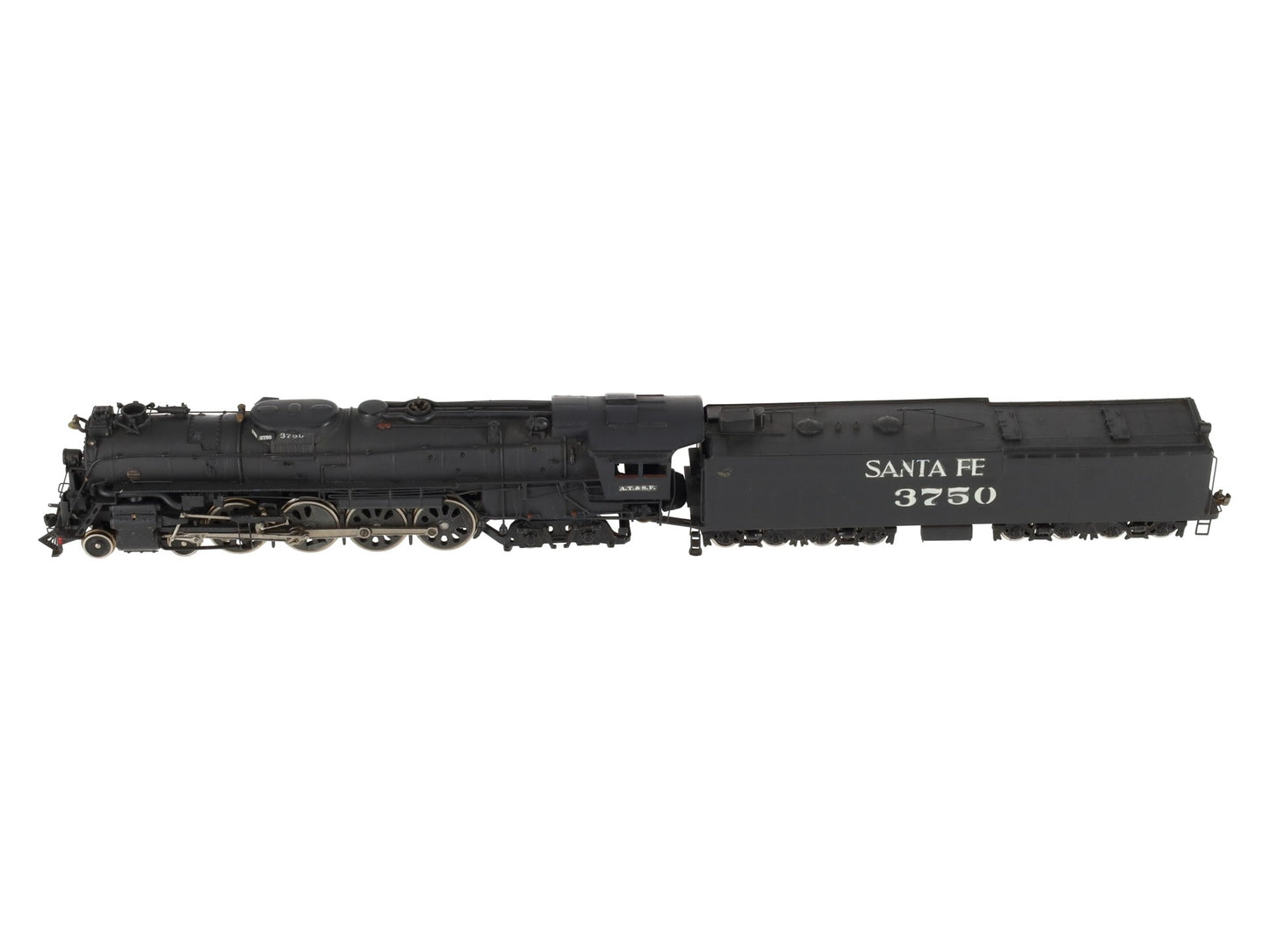 United Models HO Scale BRASS Santa Fe 4-8-4 Steam Locomotive & Tender -Painted EX/Box