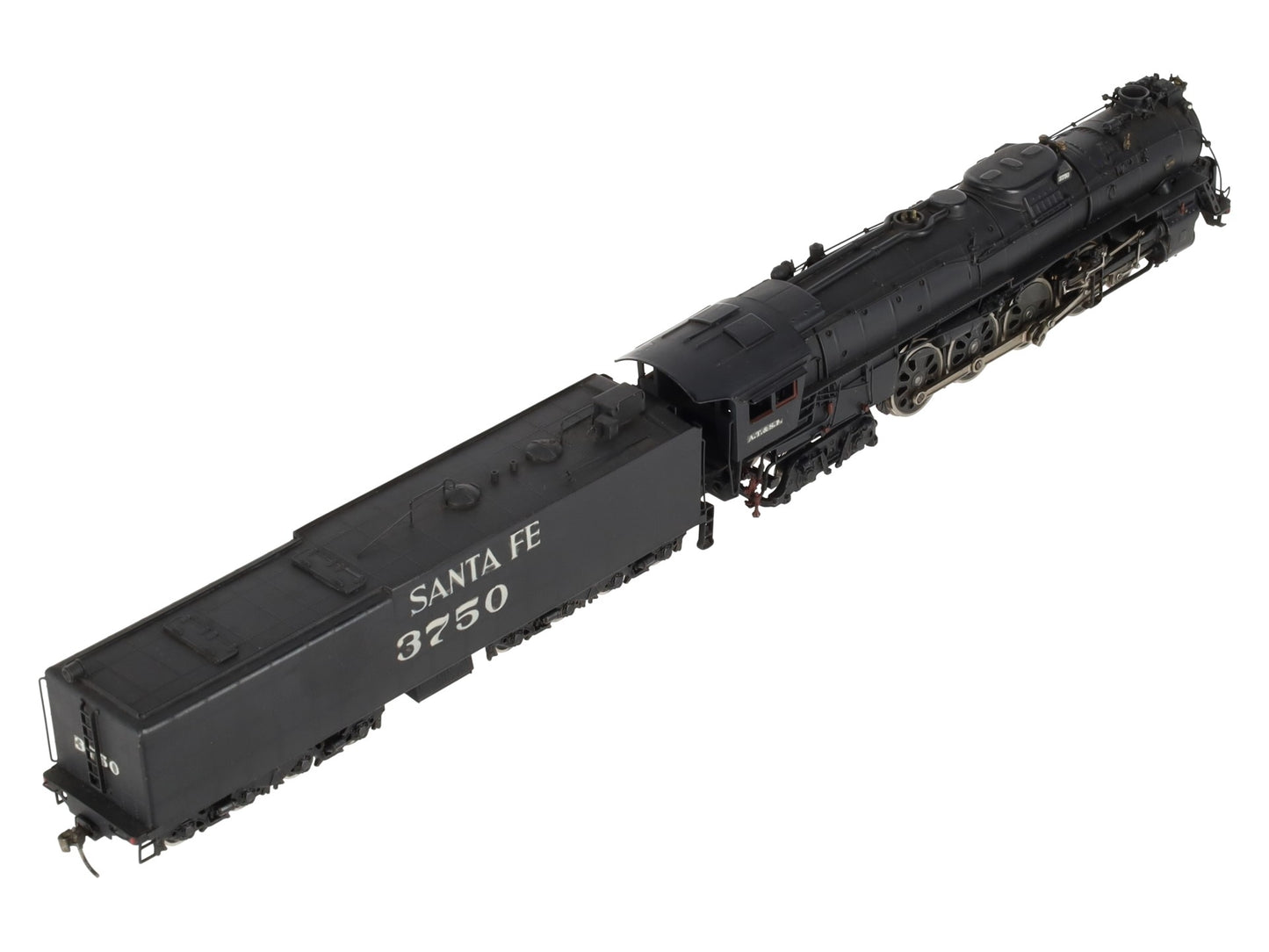 United Models HO Scale BRASS Santa Fe 4-8-4 Steam Locomotive & Tender -Painted EX/Box