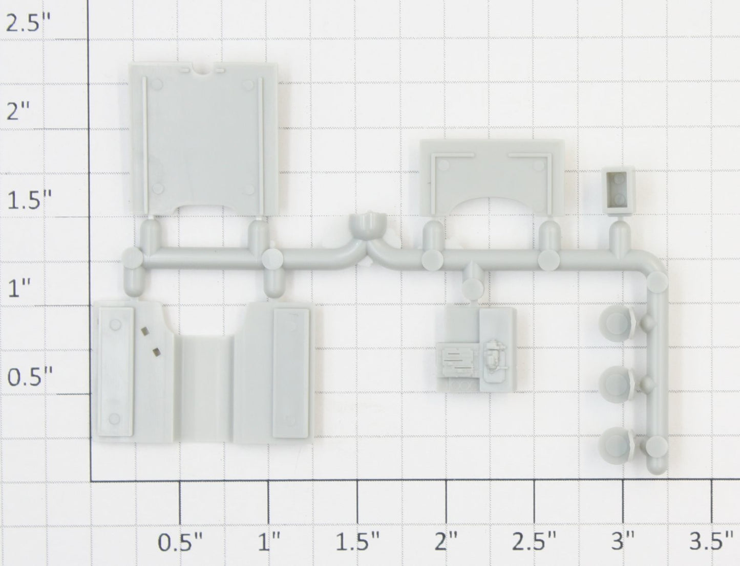 Athearn 60170 HO Unpainted SD70 Cab Trim Kit