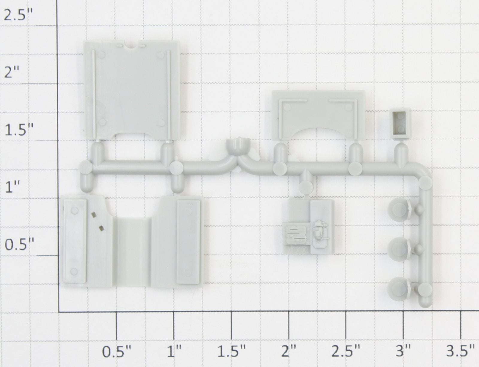 Athearn 60170 HO Unpainted SD70 Cab Trim Kit