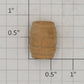 Acme 0715-1430 O Gauge Unfinished Wooden Barrel 13/16" H x 5/8" OD