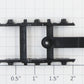 Athearn 60403 HO Black Plastic Passenger Truck Bolster & Frame