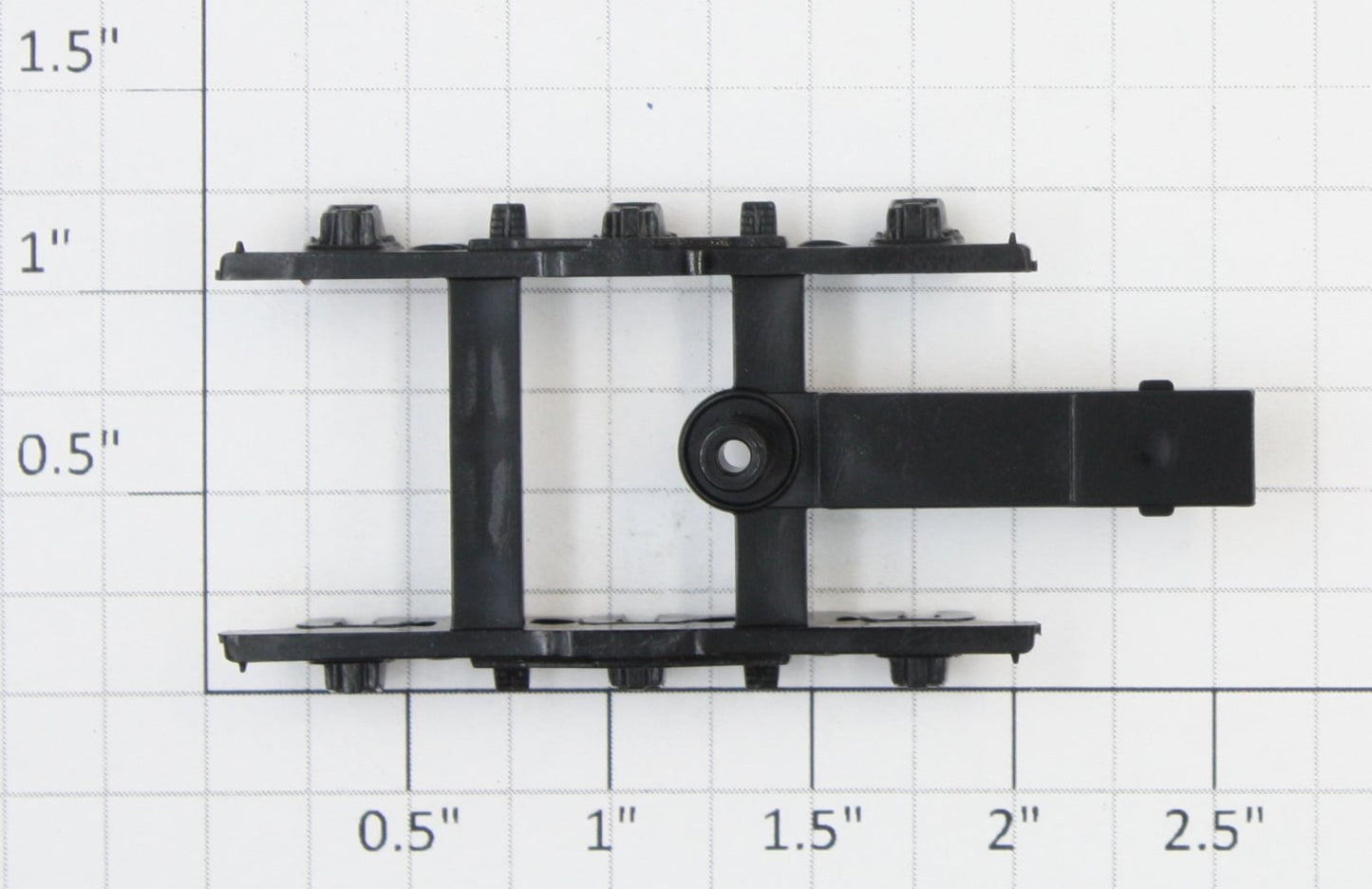 Athearn 60403 HO Black Plastic Passenger Truck Bolster & Frame