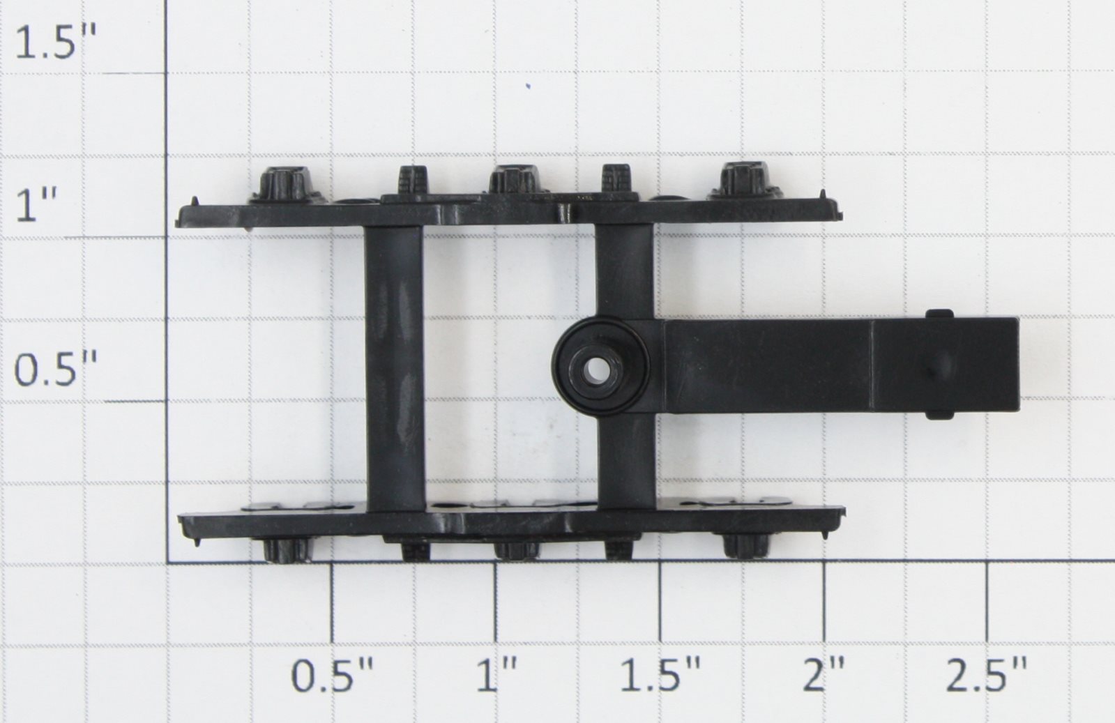 Athearn 60403 HO Black Plastic Passenger Truck Bolster & Frame