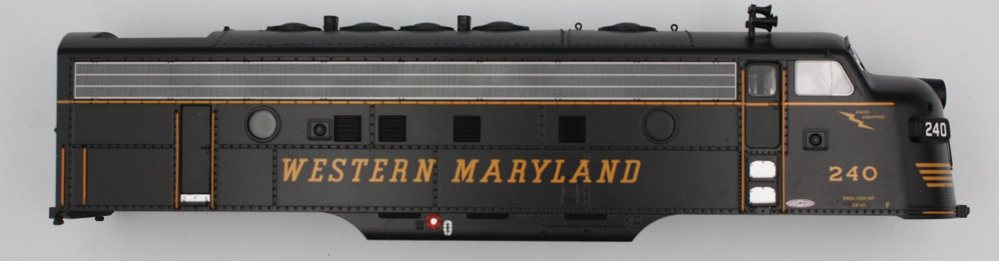 Lionel 34691-2 Scale F-7A Western Maryland Diesel Locomotive Body Shell #240