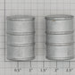 Acme 1000X-211S Silver Wooden Barrel (Set of 2)