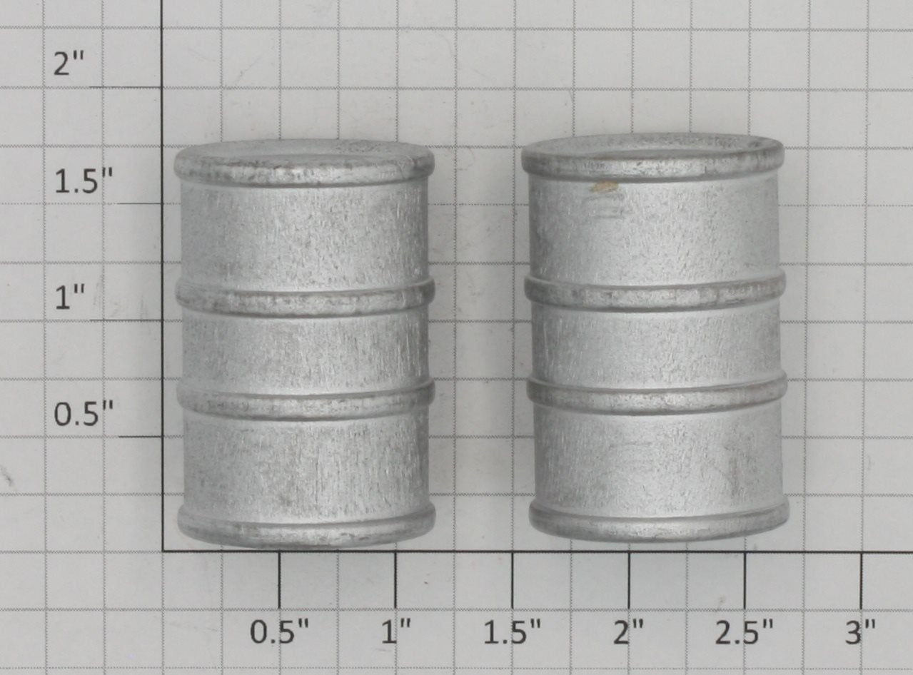 Acme 1000X-211S Silver Wooden Barrel (Set of 2)