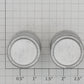 Acme 1000X-211S Silver Wooden Barrel (Set of 2)