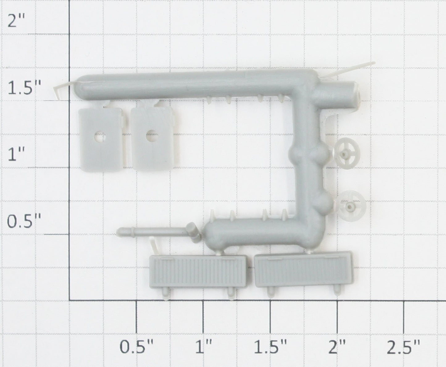 Roundhouse 44350 HO Unpainted Overton Passenger / Caboose Trim Kit