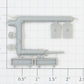 Roundhouse 44350 HO Unpainted Overton Passenger / Caboose Trim Kit