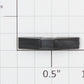 Athearn 39003 HO Black Plastic Blank Number Board