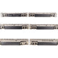 Hallmark HO Scale Brass ATSF High-Level Nickel-Plated Passenger Cars (Set of 6) EX/Box
