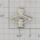 Ives 3242-1 Wide Gauge Nickel Pantograph (Also fits AF "O" Gauge)
