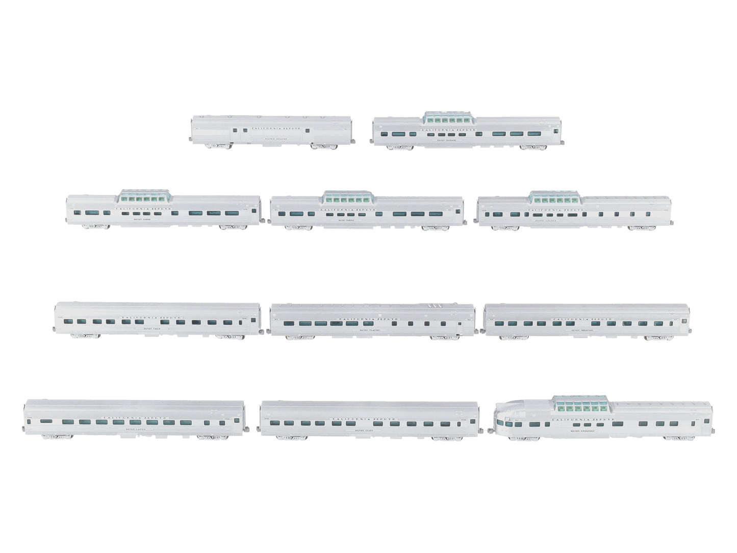 American Z-Line 72100 Z Scale California Zephyr Passenger Set [11] LN/Box