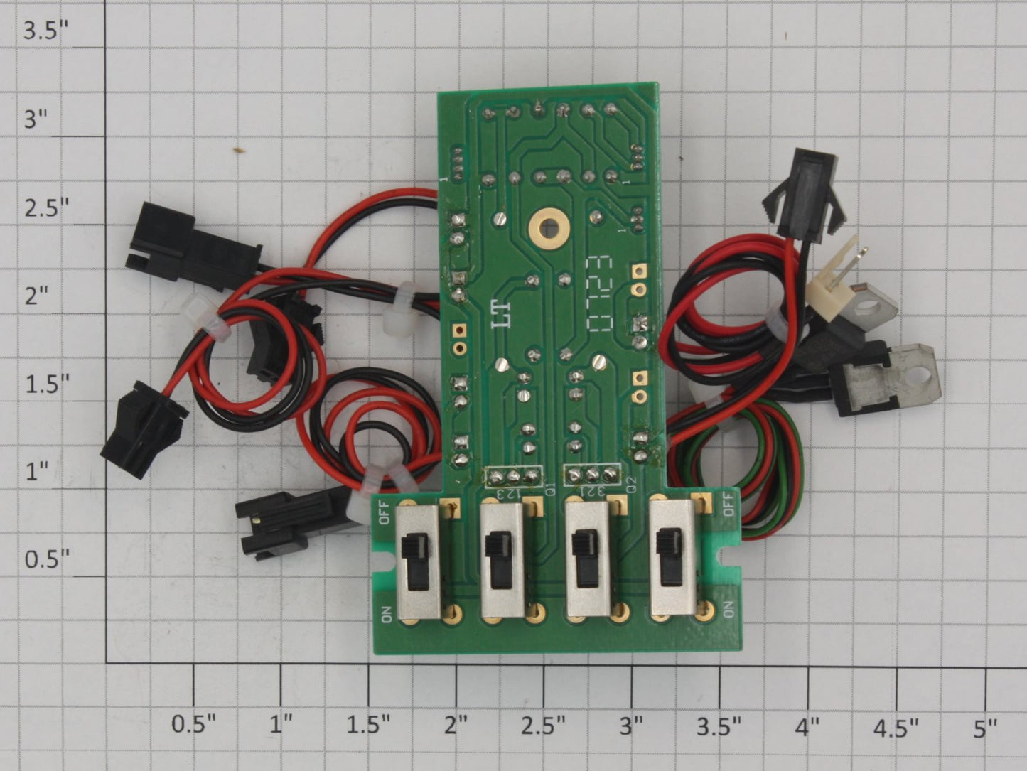 USA Trains R22-238 GP-38 Main PCB Circuit Board with Switches and Cables