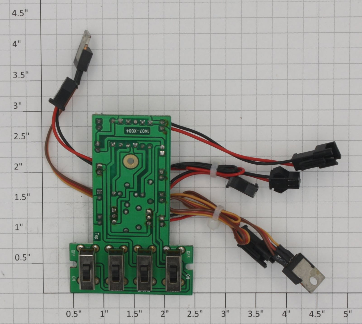 USA Trains 1407-8004RI GP-7/9 Main PCB Circuit Board with Switches and Cables