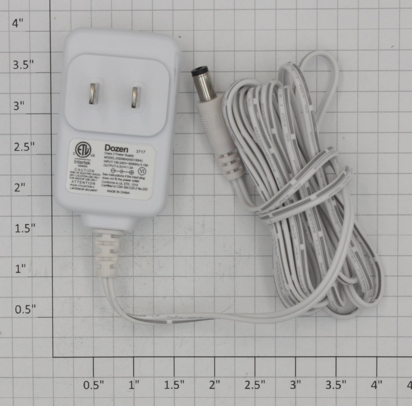 Acme 30-511 Intertek Class 2 Power Supply Input 100-240v Output 4.5vmm