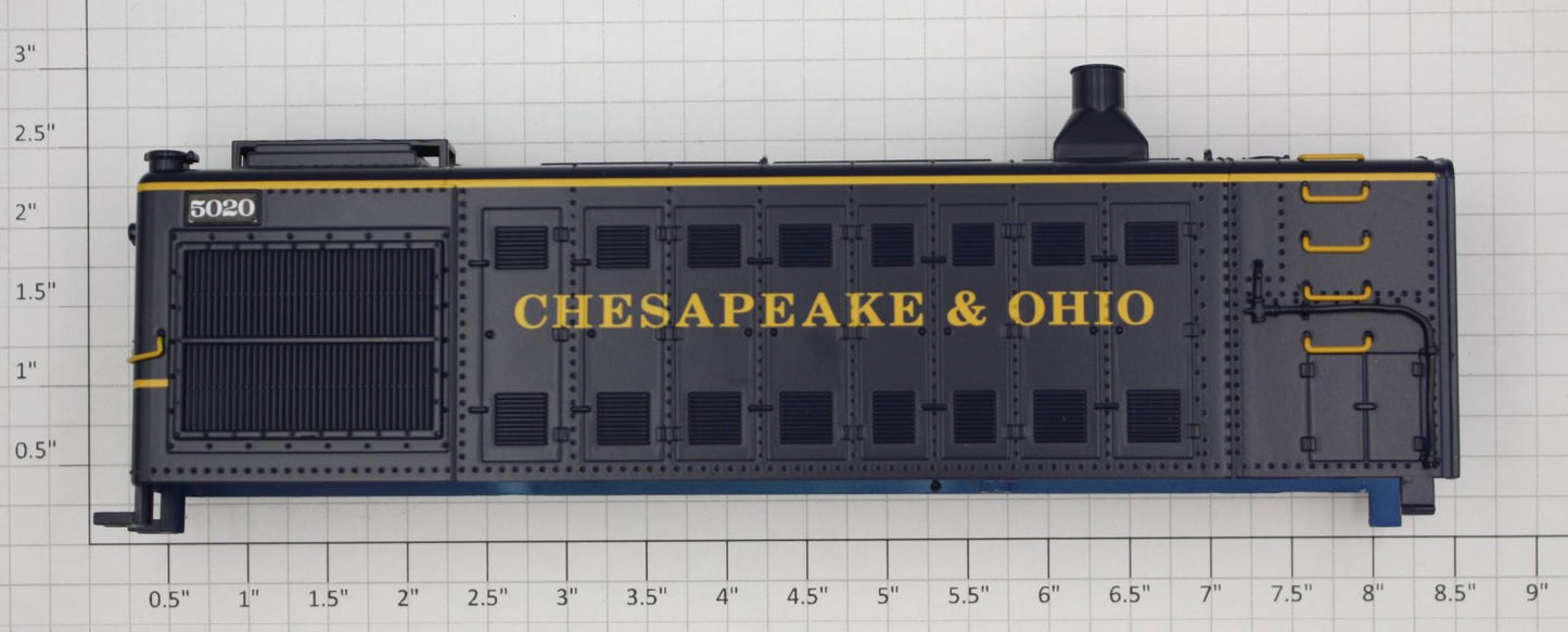 Lionel 38474-007 Alco S-2 Chesapeake and Ohio Shell without Cab #5020