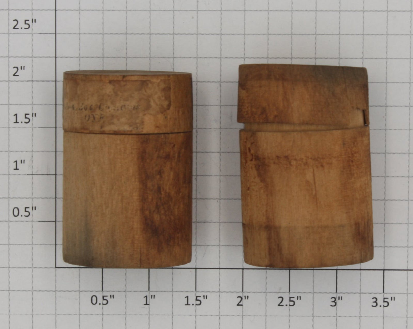 Acme 0730-5 Two Piece Hollow Wooden Cannisters (Bag of 2)