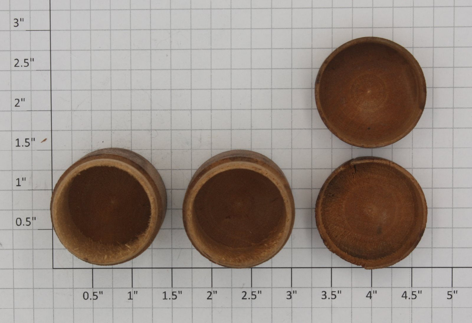 Acme 0730-5 Two Piece Hollow Wooden Cannisters (Bag of 2)