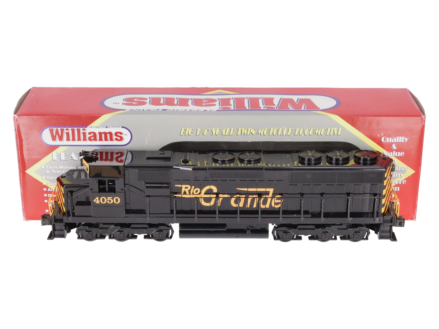 Williams 994050 O Gauge Rio Grande SD-45 Powered Diesel - 3 Rail EX/Box