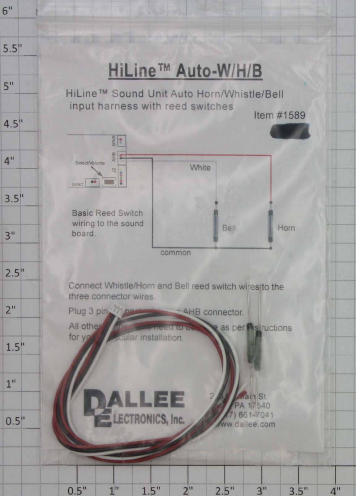 Dallee 1589 HiLine Sound Unit Auto Horn /Whistle/Bell Input Harness