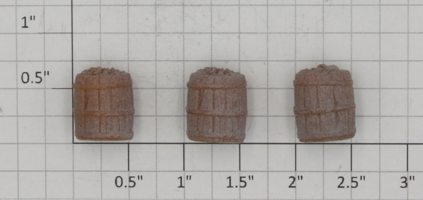 Acme 0730-2 O Gauge Light Gray Rosen "Burn" Barrel 5/8" H x 9/16"OD (Bag of 3)