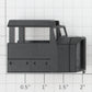 Athearn 64017 HO 70 MAC Black Diesel Locomotive Cab Shell