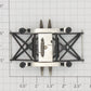 Lionel 21701-15 K-Line GG1 Black Pantograph w/ Silver Contact & Black Insulators