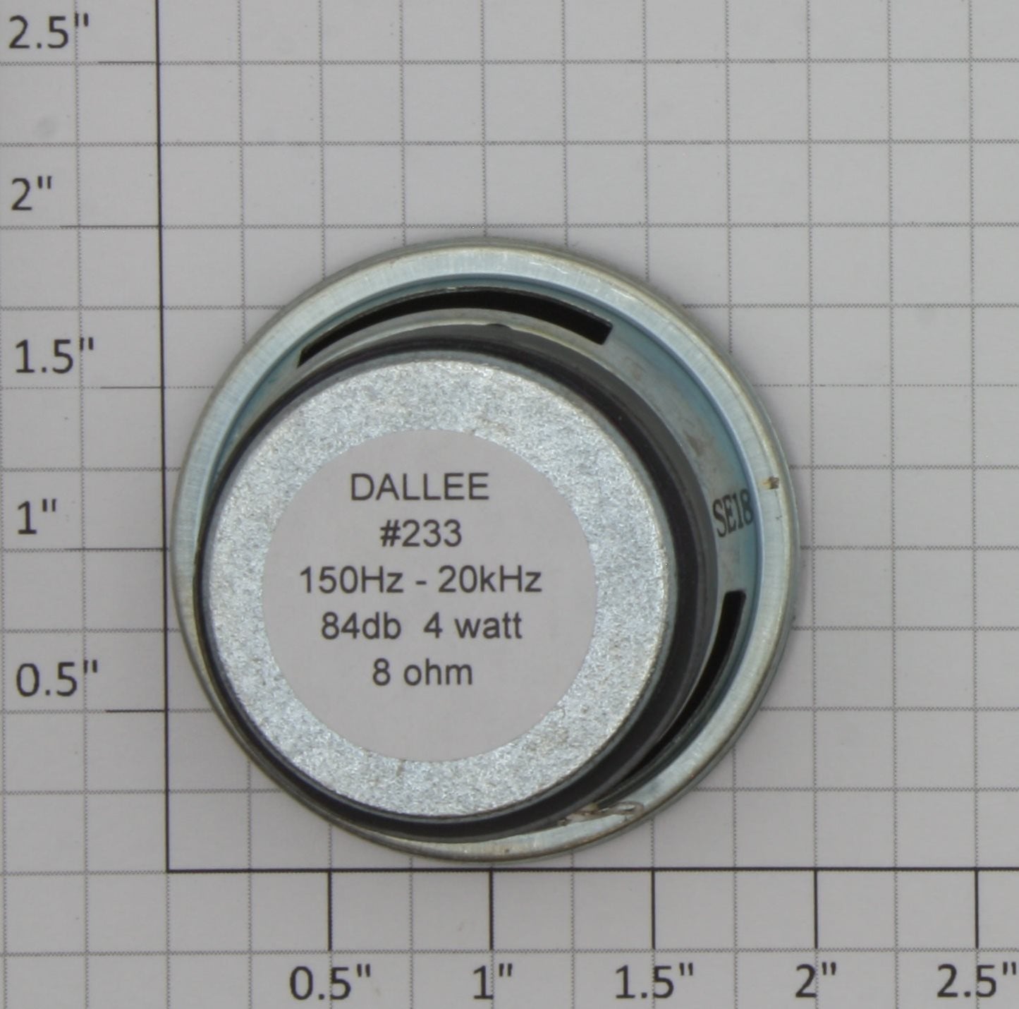 Dallee 233 2"x 1.25" 10-Watt 8-Ohm Speaker