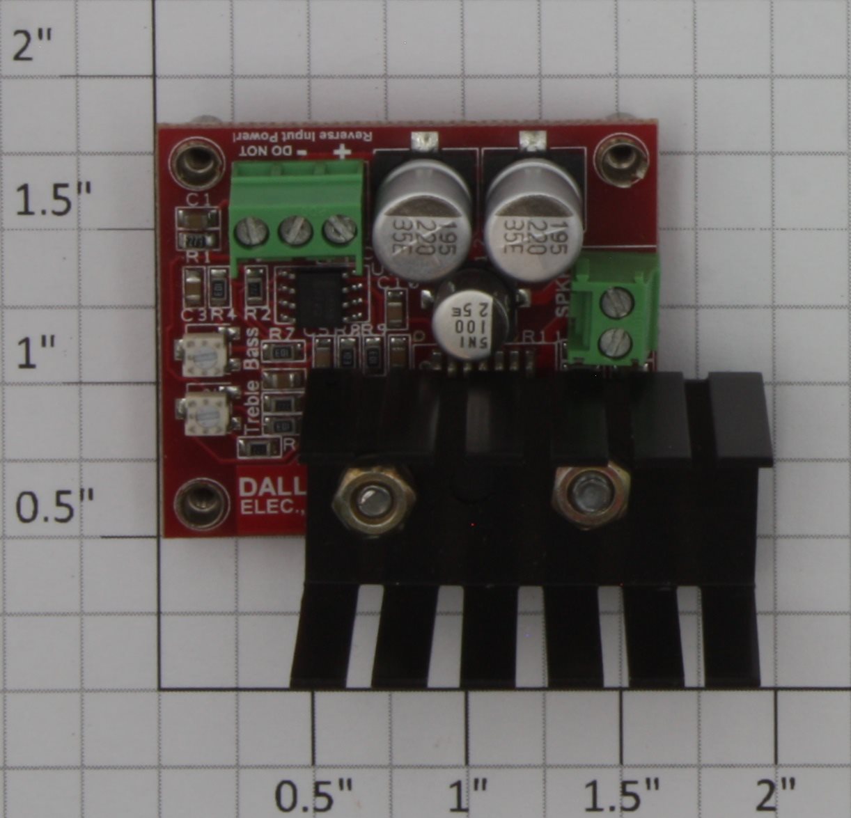 Dallee 672 22-Watt Amplifier with Treble and Bass Controls PCB Circuit Board