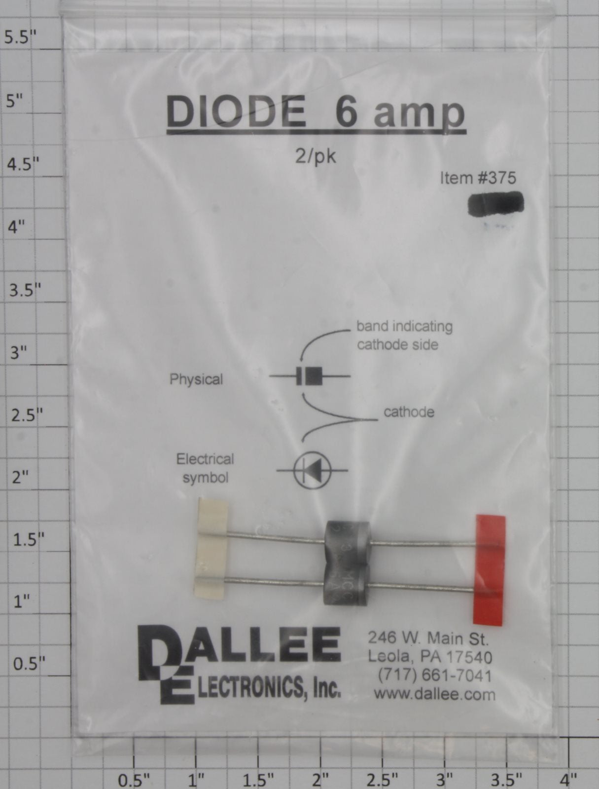 Dallee 375 6-Amp Diode 2-Pack