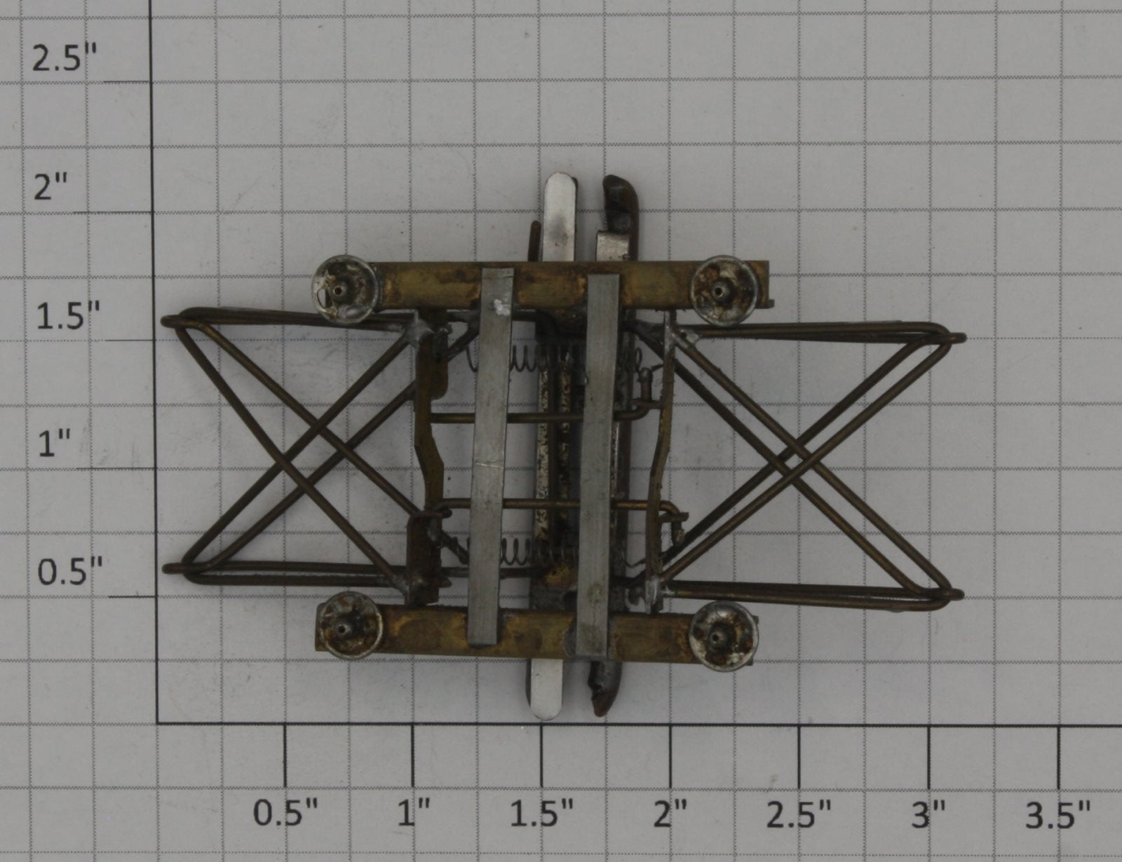 Acme 0804-3 Vintage Brass Pantograph Contact RARE