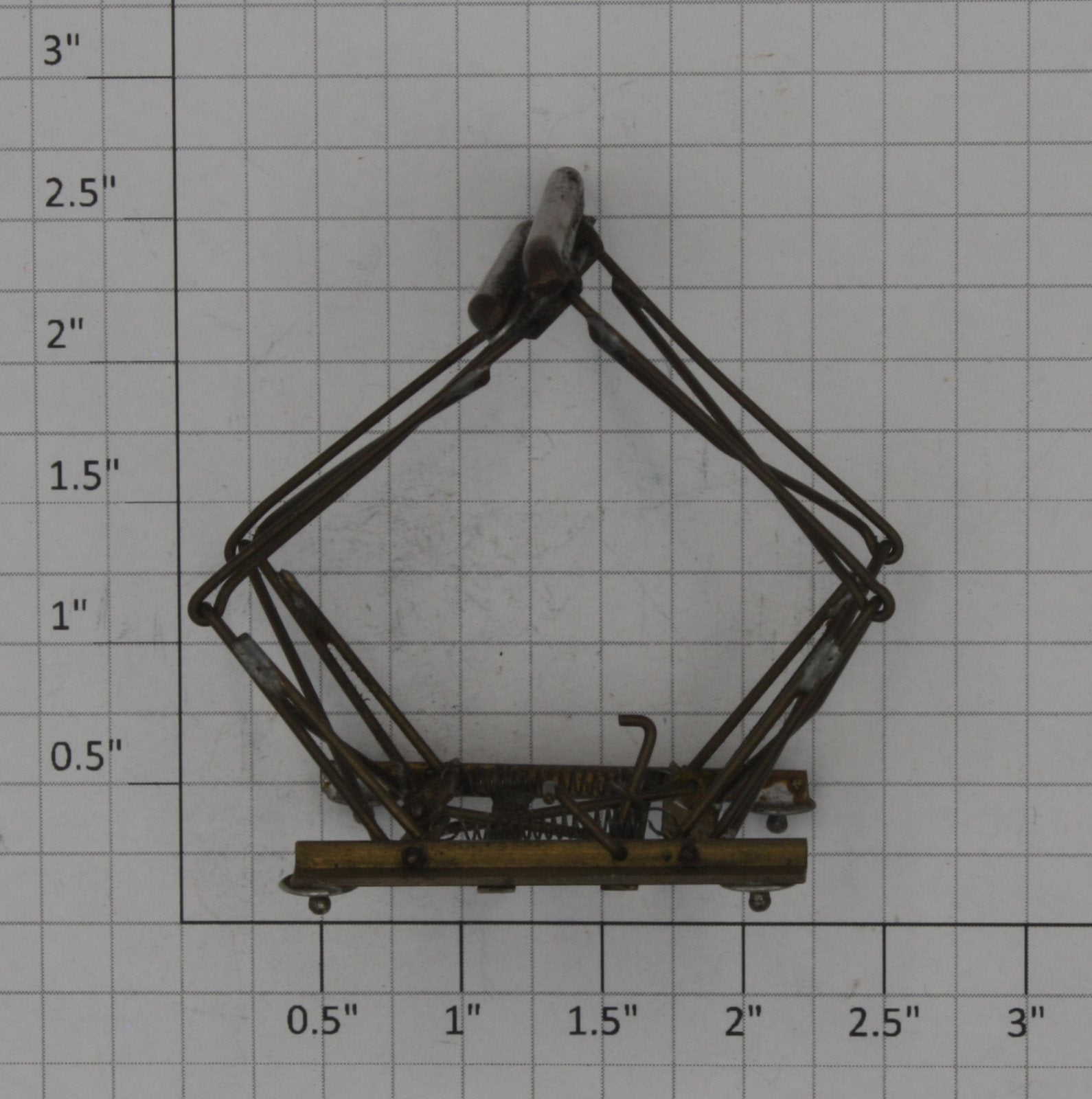 Acme 0804-3 Vintage Brass Pantograph Contact RARE
